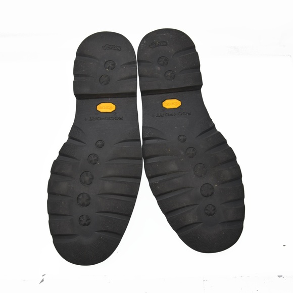 *Rockport Waterproof Sz 10W Black Leather Vibram